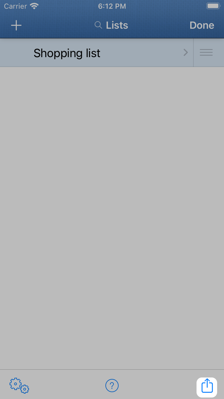 Screenshot with export button